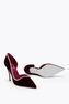 ONDA BURGUNDY VELVET PUMP 100