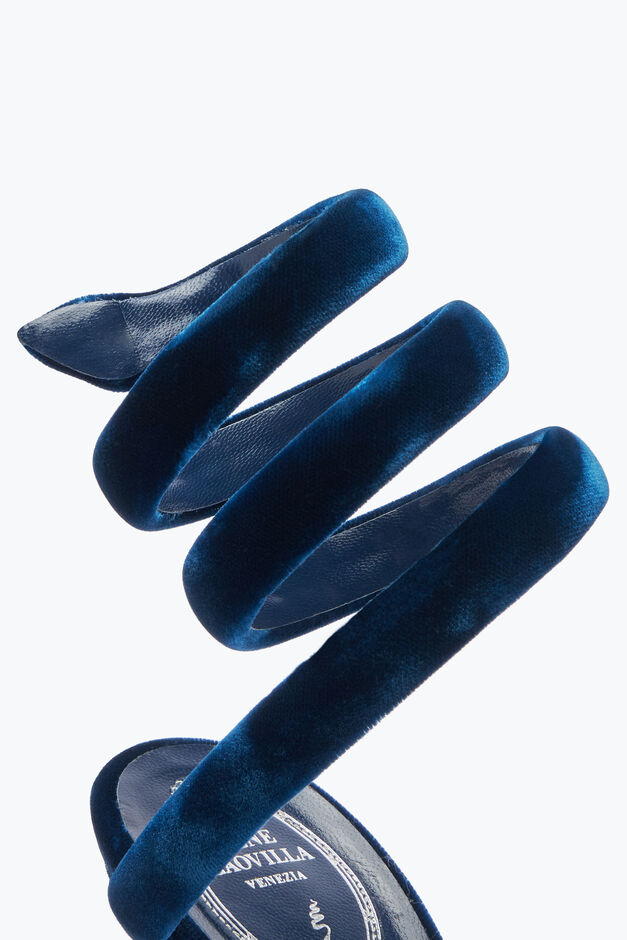 Cleo Navy Velvet Sandal 105