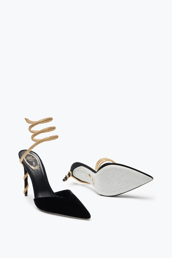 Margot Black And Gold Pump 105