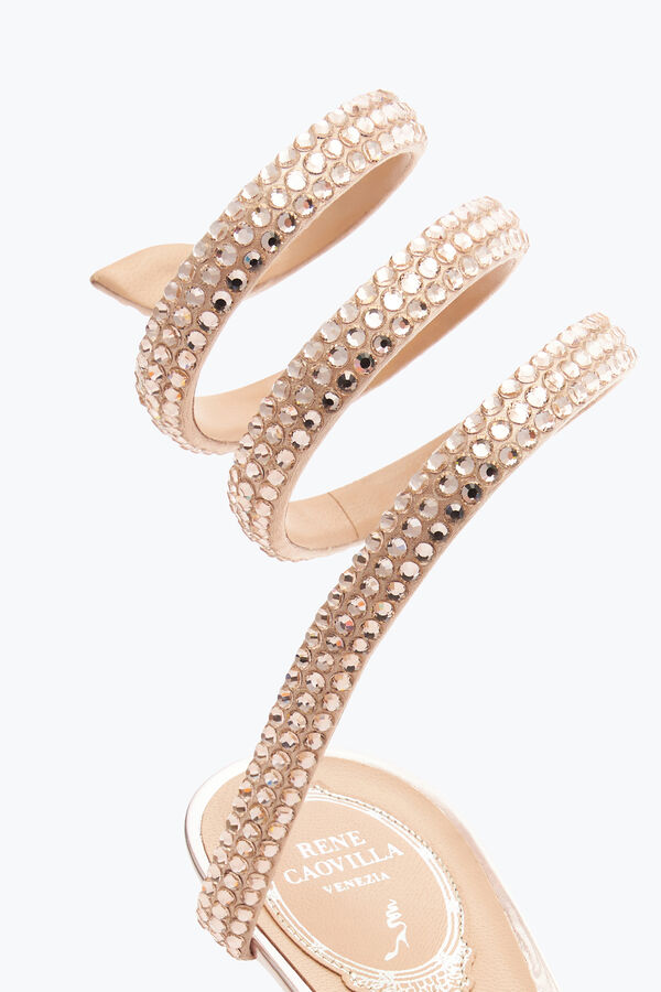 Zapato de sal&oacute;n Cleo de oro rosa con cristales 50