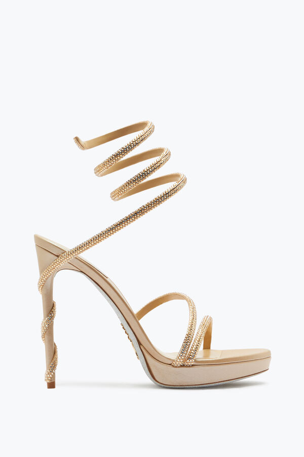 Margot Champagne Platform Sandal 120