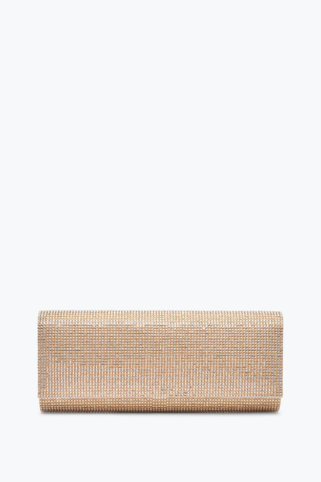 Clutch Zafira Oro Con Cristalli All-Over Clutch Zafira Oro Con Cristalli All-Over
