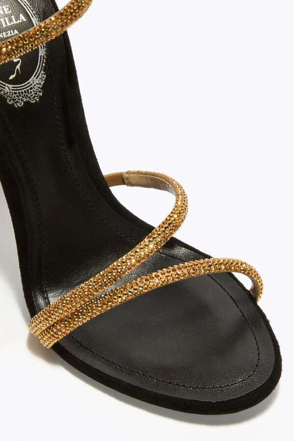 MARGOT SANDALE NOIRE ET OR 105