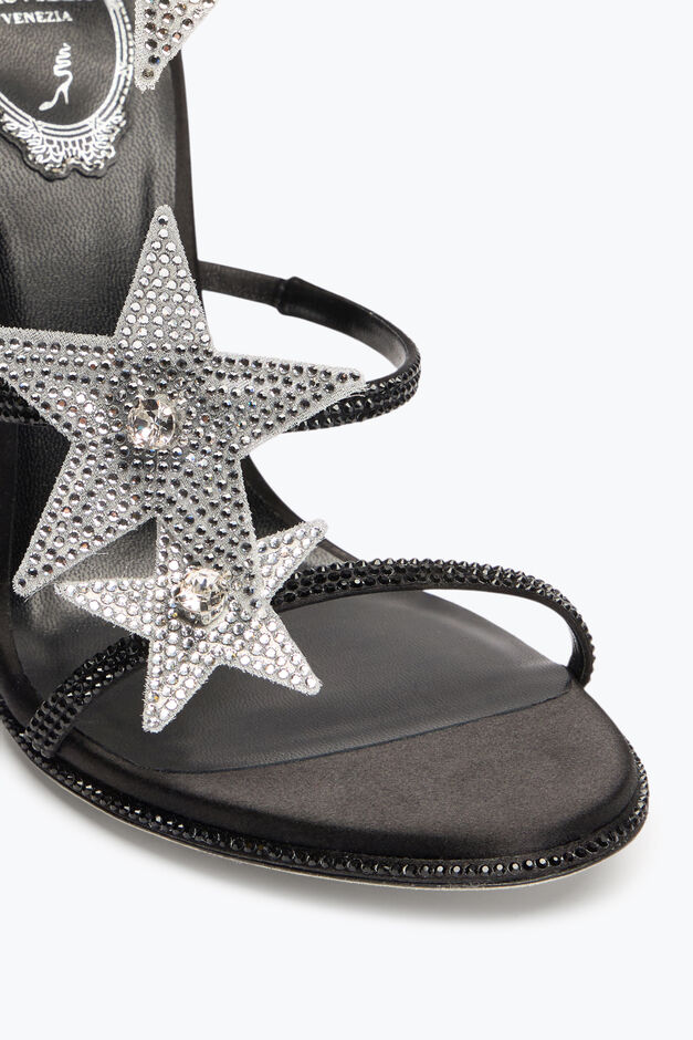 SUPER CLEO STAR BLACK & SILVER SANDAL 105 SUPER CLEO STAR BLACK & SILVER SANDAL 105