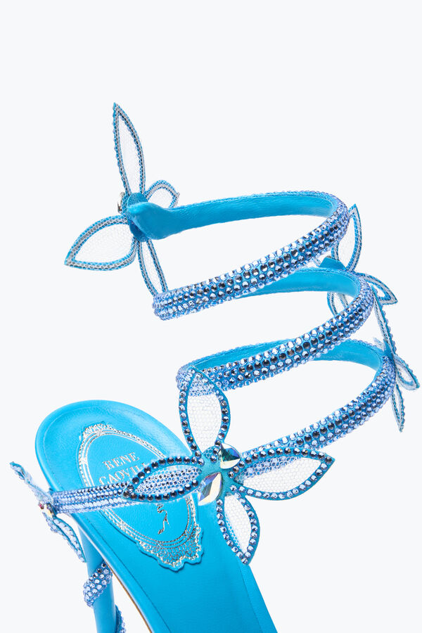 Sandale Margot turquoise avec papillons 105