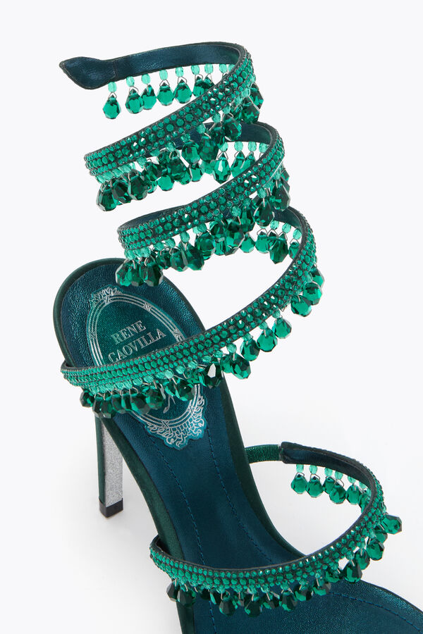 CHANDELIER EMERALD GREEN SANDAL 105