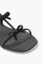 Caterina Black Flat Sandal 10