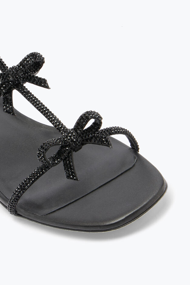 Caterina Black Flat Sandal 10 Caterina Black Flat Sandal 10