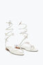 Butterflower Crystal Ivory Sandal 10