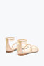 CHANDELIER FLACHE SANDALE IN NUDE 10