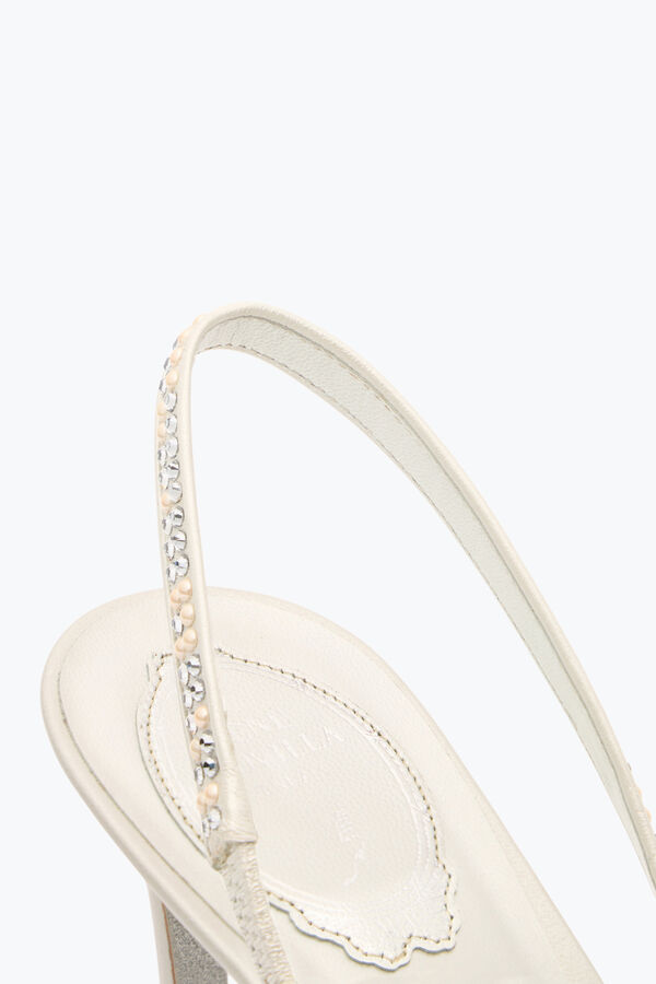 PEARL SLINGBACK IN WEISS 80