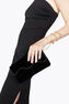 CLUTCH ONDA IN VELLUTO NERO