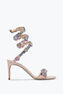 Roxanne Powder Pink Sandal With Multicolor Flowers 80