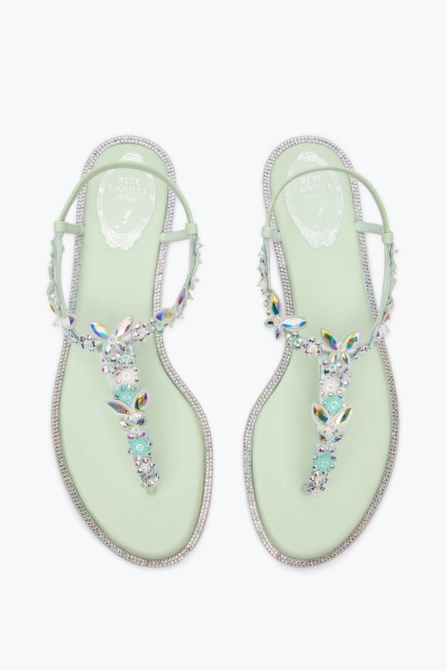 EDEN GREEN MINT THONG SANDAL 10 EDEN GREEN MINT THONG SANDAL 10