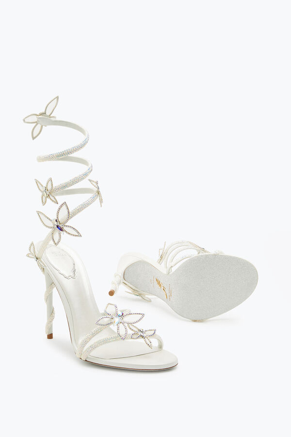 Margot Crystal White Sandal 105