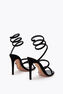 CLEO BLACK VELVET SANDAL 105