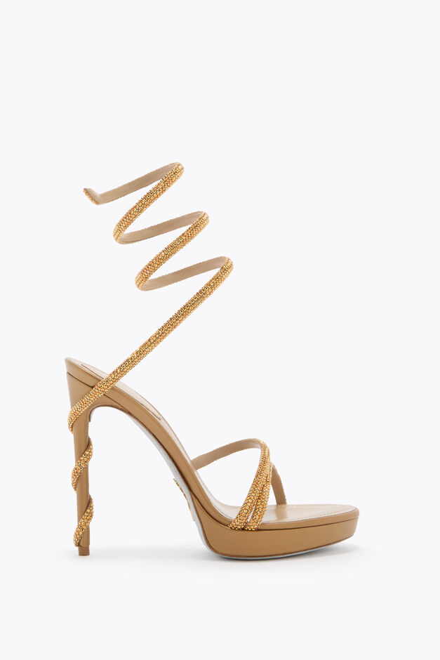 MARGOT HONEY PLATFORM SANDAL 120