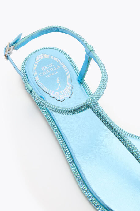 DIANA SKY BLUE SANDAL WITH CRYSTALS 10