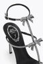 CATERINA BLACK AND SILVER SANDAL 105
