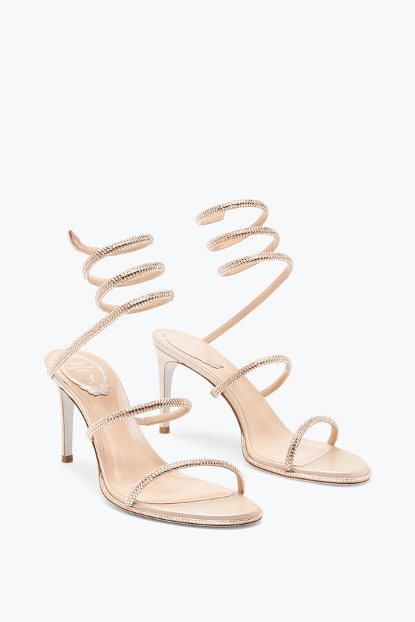 Cleo Nude Sandal With Crystals 80