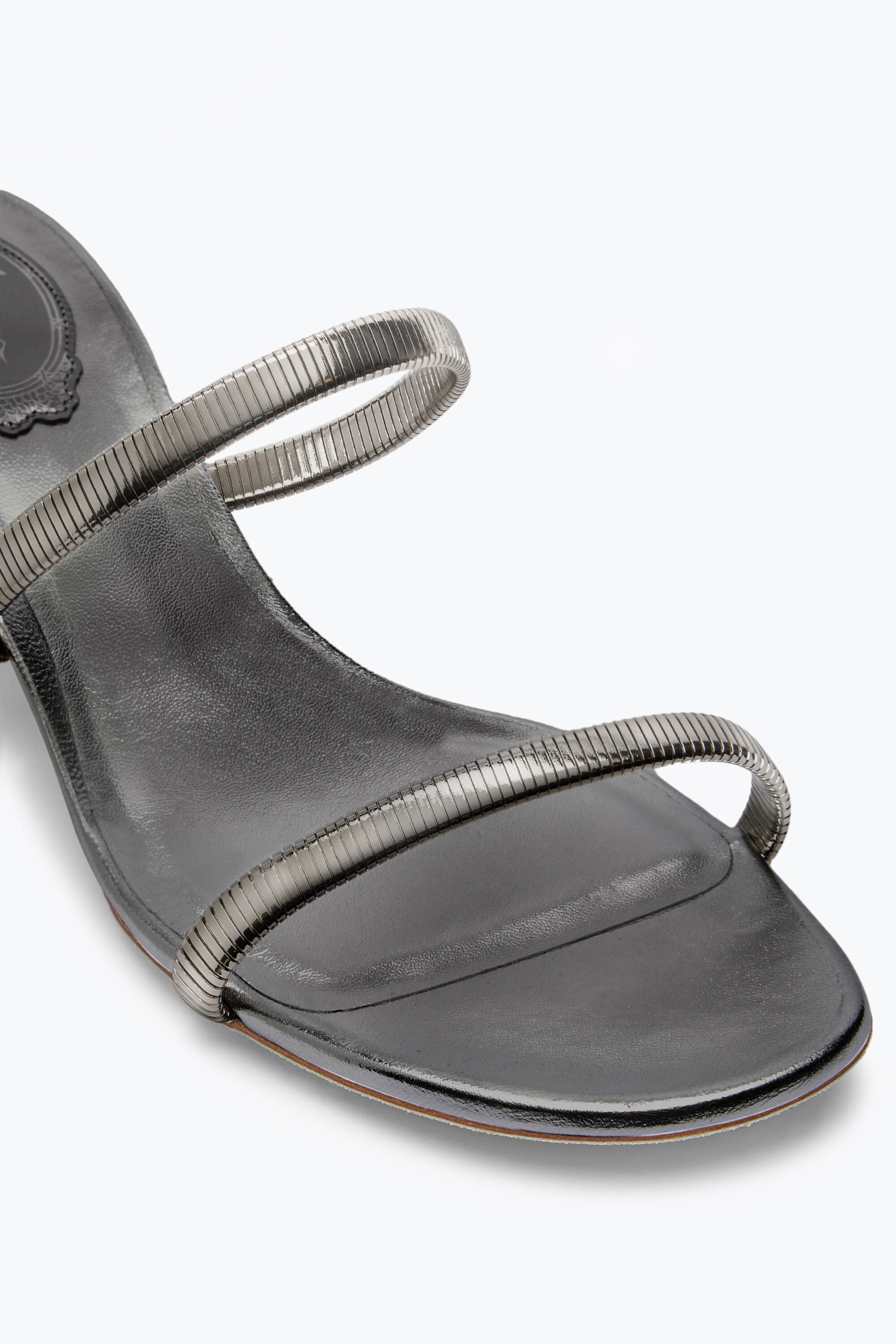 Jeweled Juniper Gunmetal Sandal 40 | Rene Caovilla®