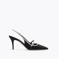 LILY SCHWARZ UND SILBER SLINGBACK 80