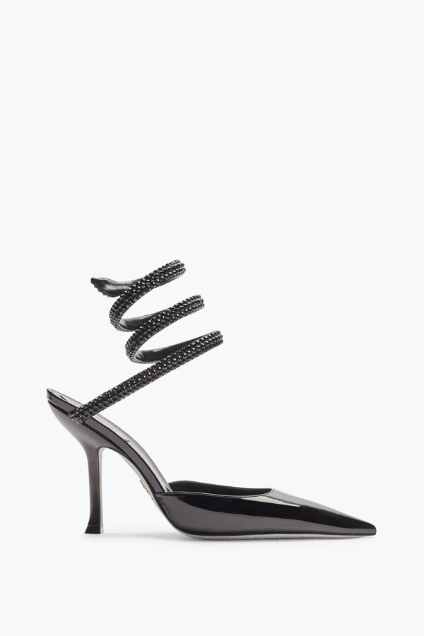 Cleo Schwarze Pumps Mit Kristallen 105