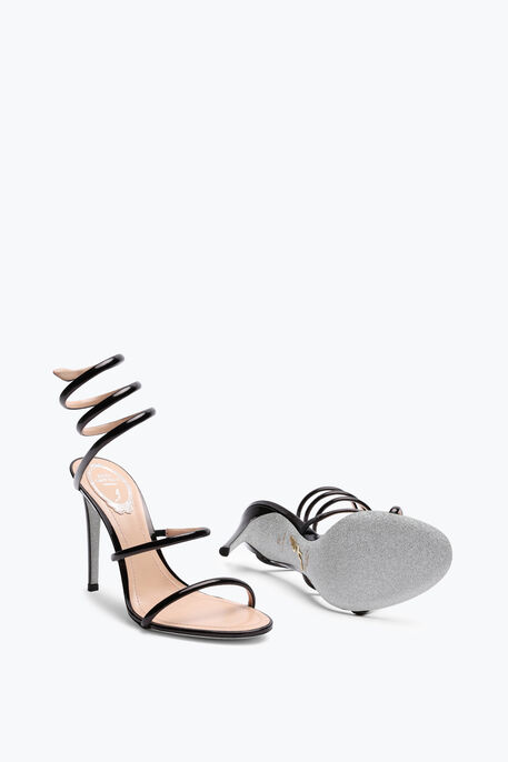 Cleo Metallic Black Sandal 105