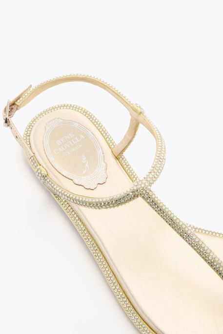 DIANA SANDALE MIT KRISTALLEN 10 IN ZITRONENGELB