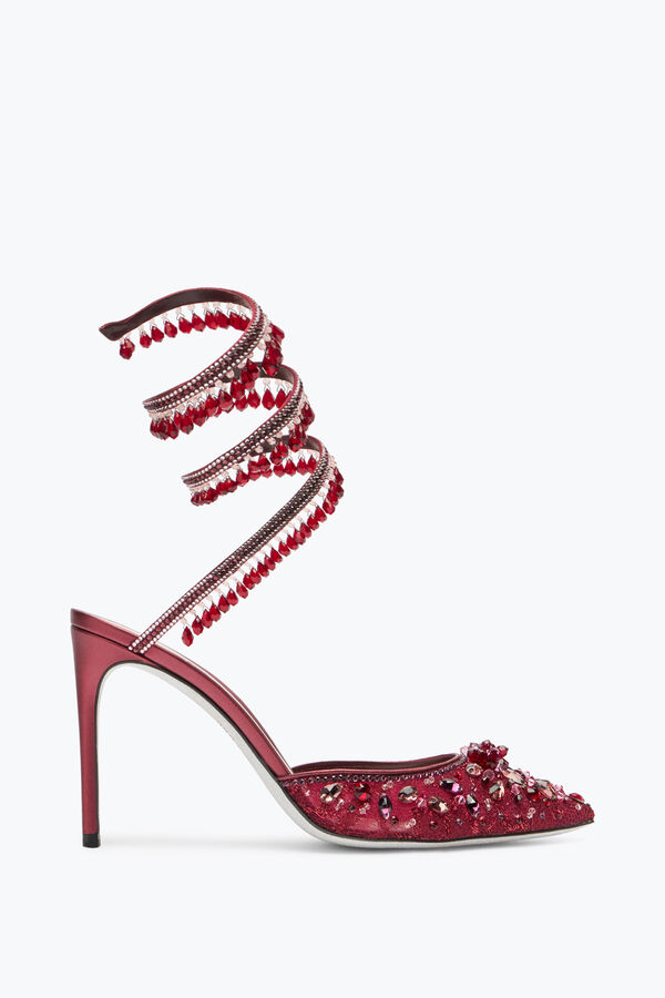 Chandelier Crystal Ruby Red Pump 100