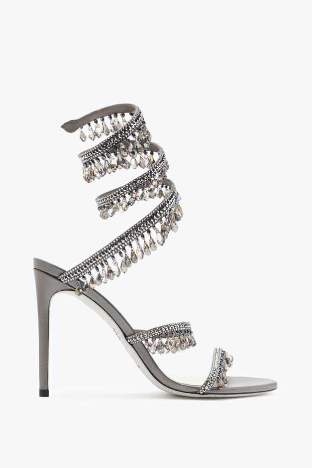 Chandelier Crystal Pearl Gray Sandal 105 Chandelier Crystal Pearl Gray Sandal 105