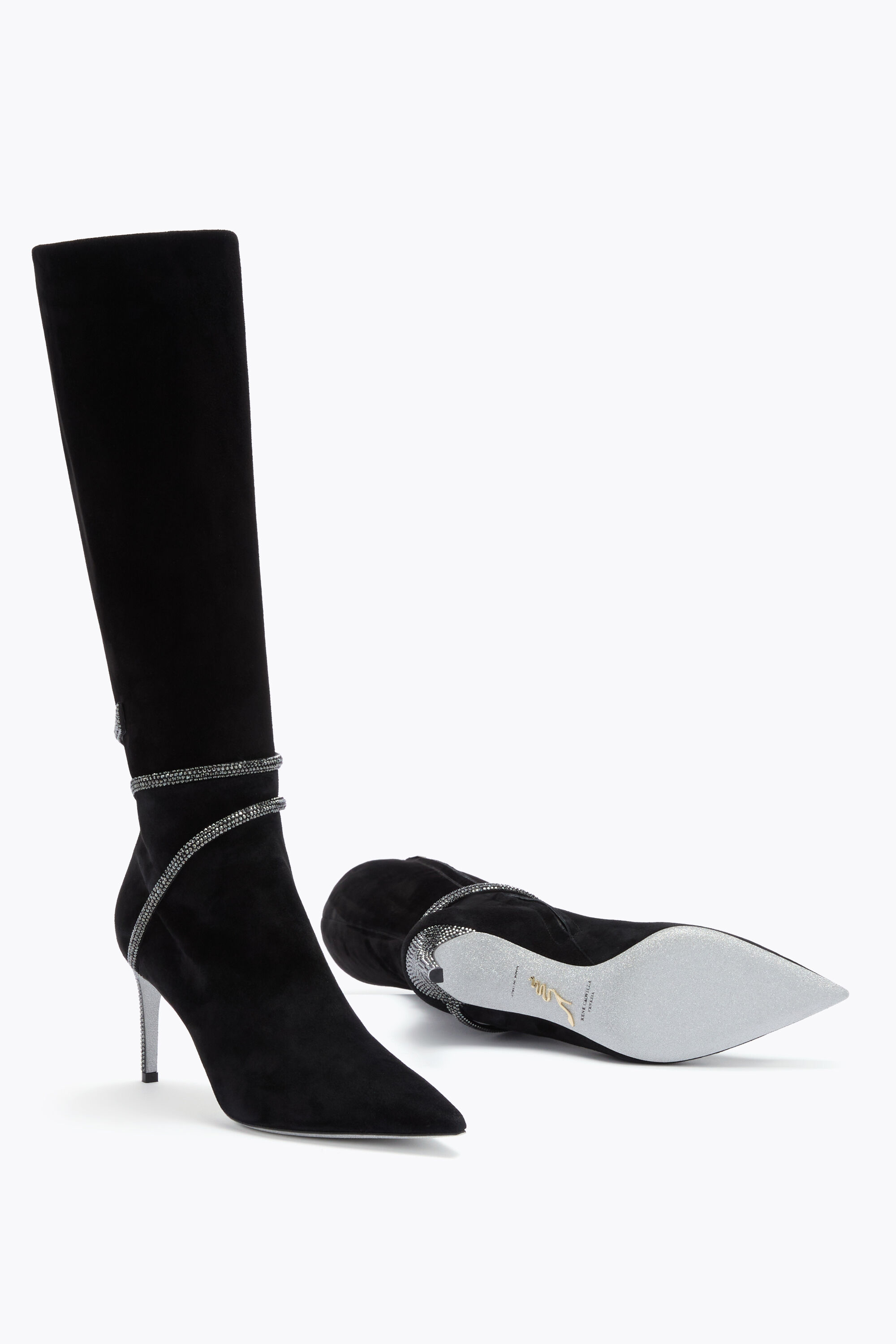 Designer Jeweled ankle boots with heels | Rene Caovilla®