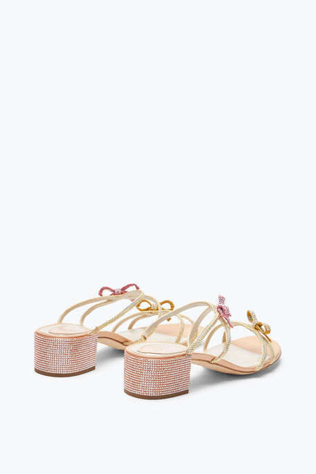 Caterina Peach Slider Sandal With Crystals 40 Caterina Peach Slider Sandal With Crystals 40