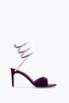 CLEO SPARK SANDALE IN PURPURROTEM SAMT 80
