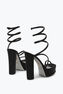 Cleo Crystal Black Platform Sandal