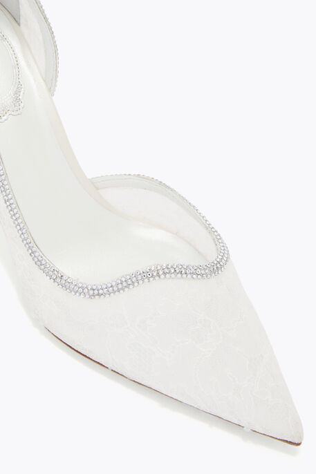 ONDA IVORY LACE PUMP 80