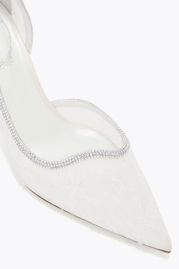 ONDA IVORY LACE PUMP 80