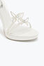 Margot 白色水晶防水台凉鞋 120