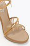 MARGOT GOLD PLATFORM SANDAL WITH BUTTERFLIES 120