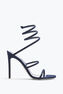 Sandale Cleo en daim bleu 105