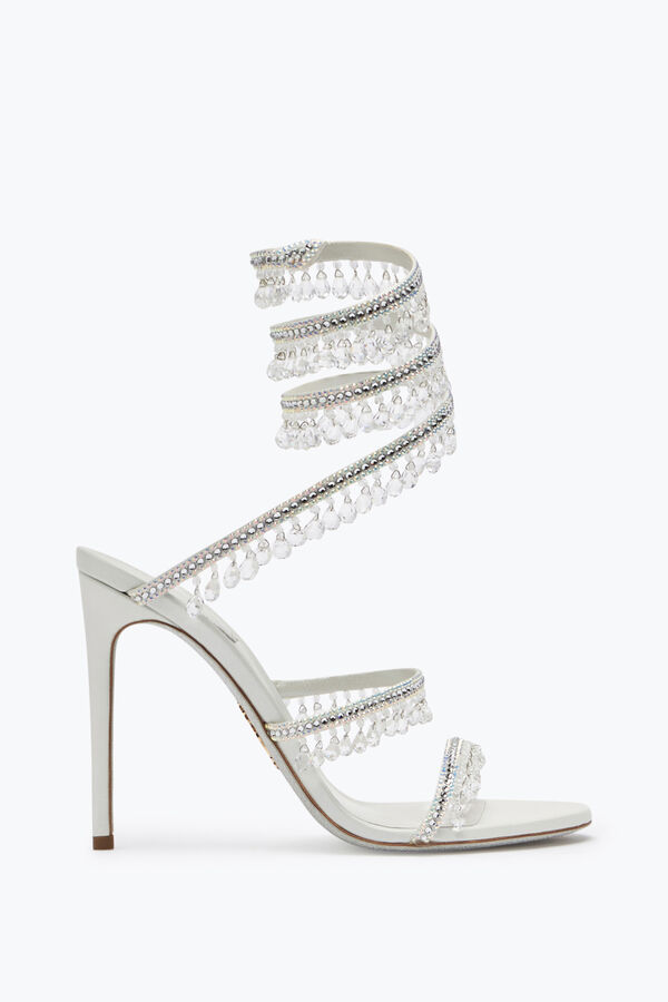 Chandelier Ivory Sandal 105 Sandals in Gray for Women | Rene Caovilla®