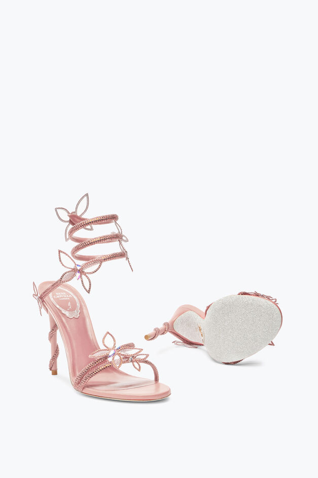 Margot Pink Powder Butterfly Sandal 105 Margot Pink Powder Butterfly Sandal 105