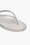 Diana Silver Thong Sandal With Crystals 10