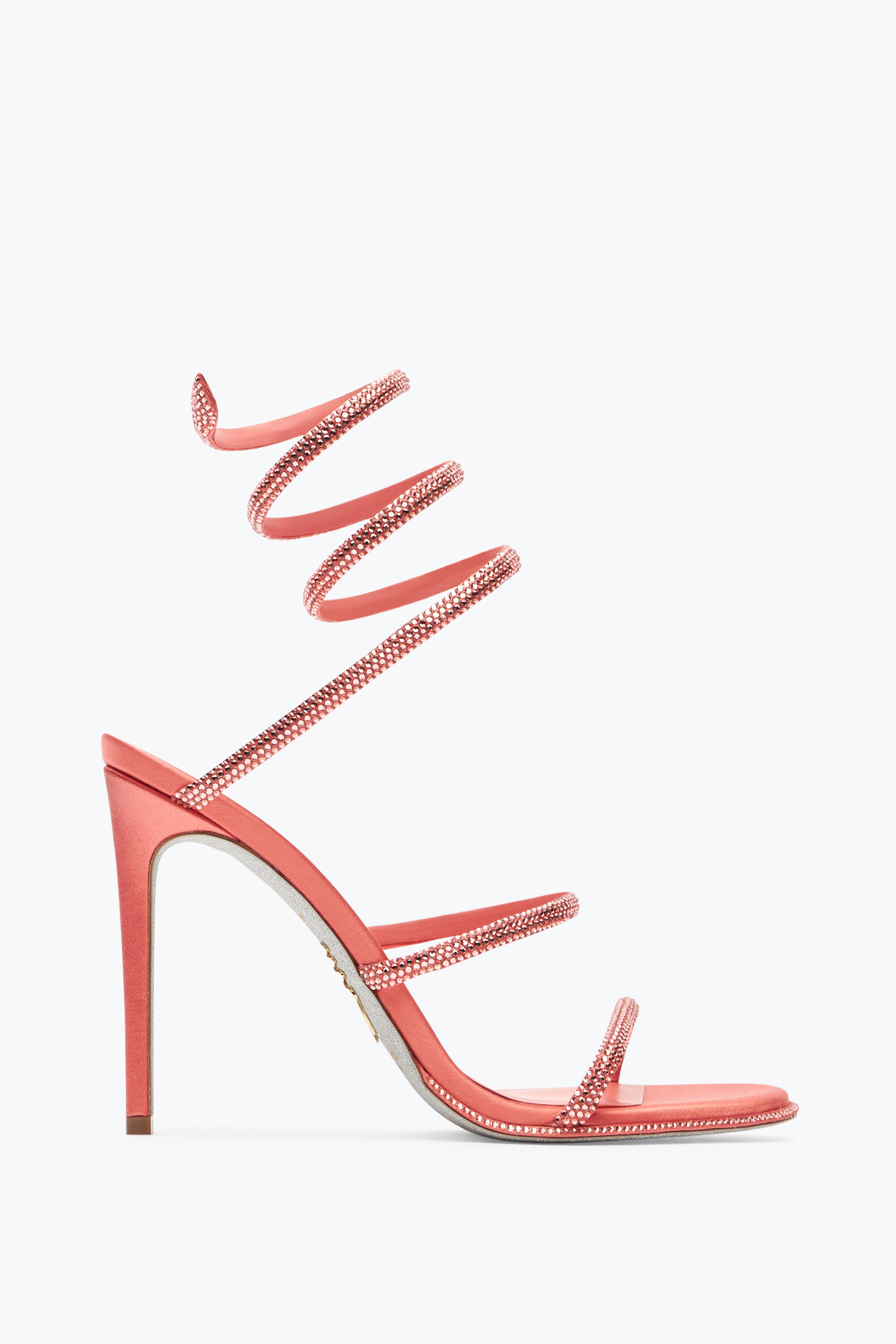 Caterina 80 bow-detail embellished sandals in beige - Rene