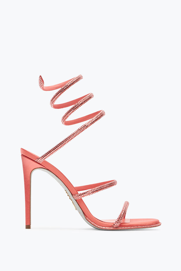 Cleo Peach Sandal With Crystals 105 Cleo Peach Sandal With Crystals 105