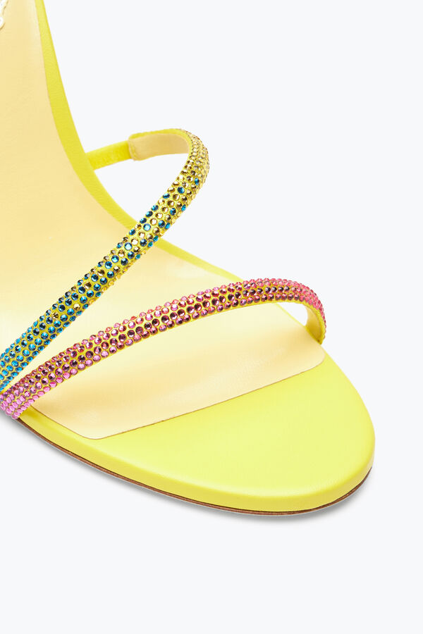 Margot Yellow Sandal With Degrad&eacute; Crystals 105