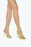 Cleo Yellow Fluo Sandal With Crystals 105