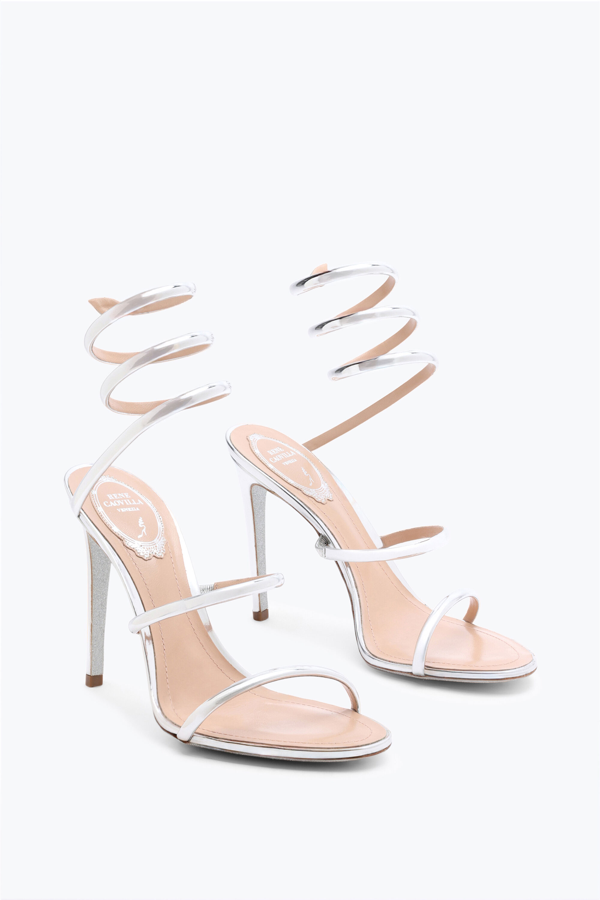 Jeweled sandals with crystals and gems Rene Caovilla