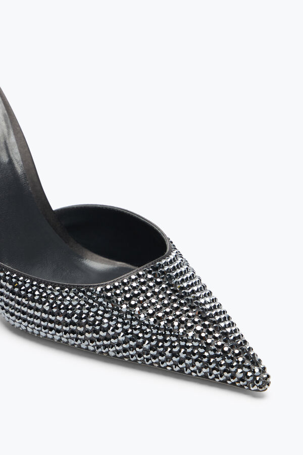 Cleo Anthracite Pump With Crystals 105