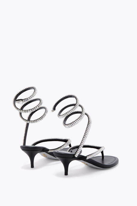 SPARK BLACK THONG SANDAL WITH SERPENT 50